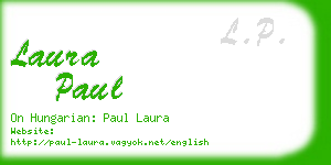 laura paul business card